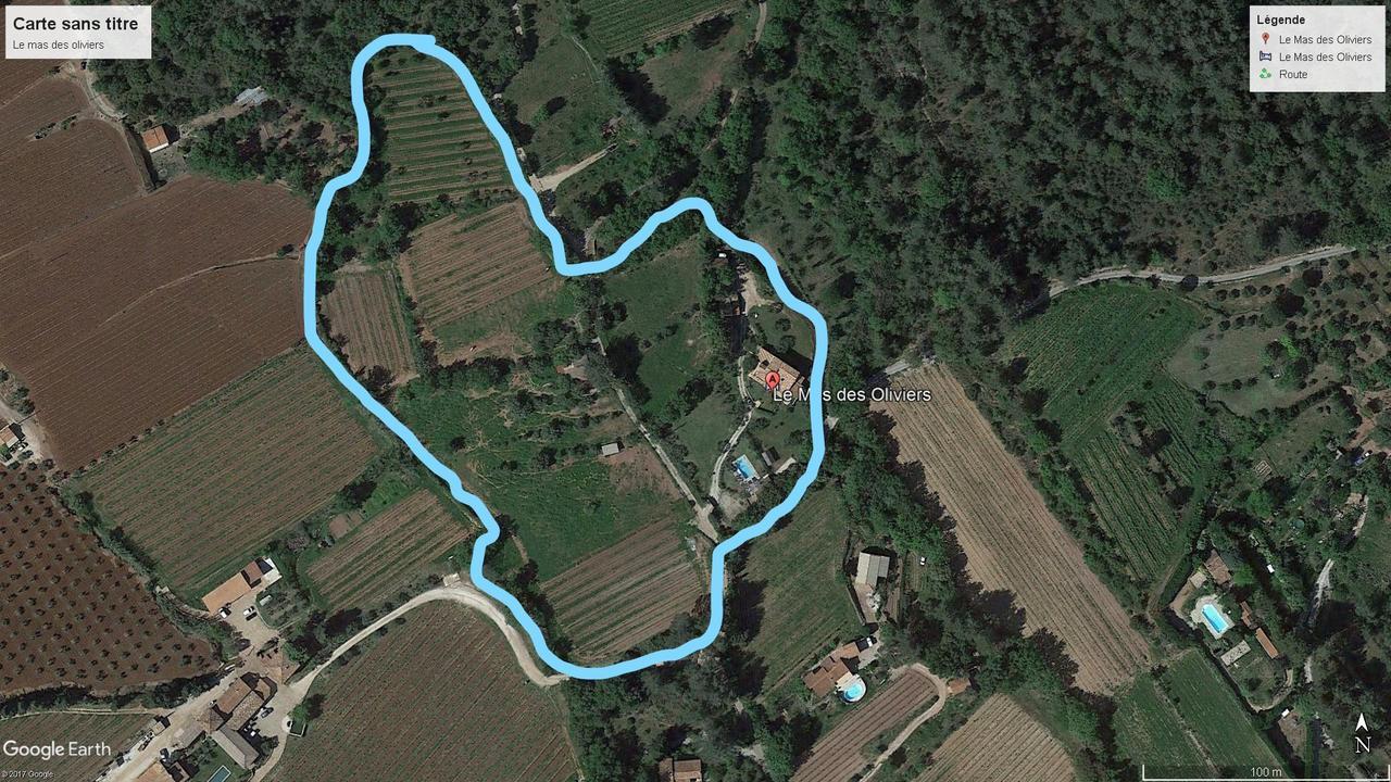 Le Mas Des Oliviers Puget-Ville Exteriör bild